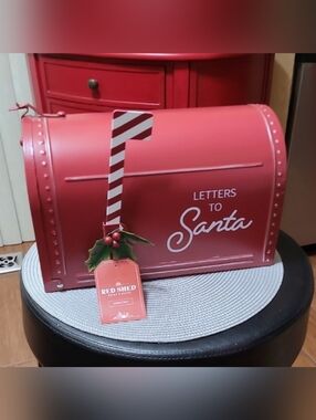 📫🎅🎄Red Shed Metal Christmas Mailbox
